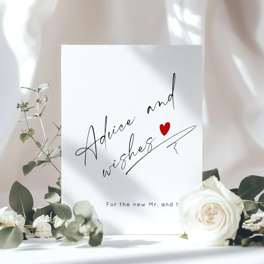 Advies en wensen Modern script Vrijgezellenfeest Poster