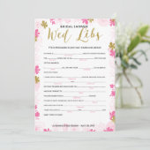 Advies en wensen voor het bruiddouchespel (Staand voorkant)