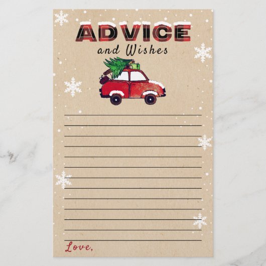 Advies en wensen voor kerstBaby shower (Voorkant)