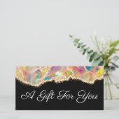 advies over het zwarte cadeaucertificaat (Staand voorkant)