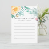 Advies over tropisch Baby shower Floral Summer (Staand voorkant)