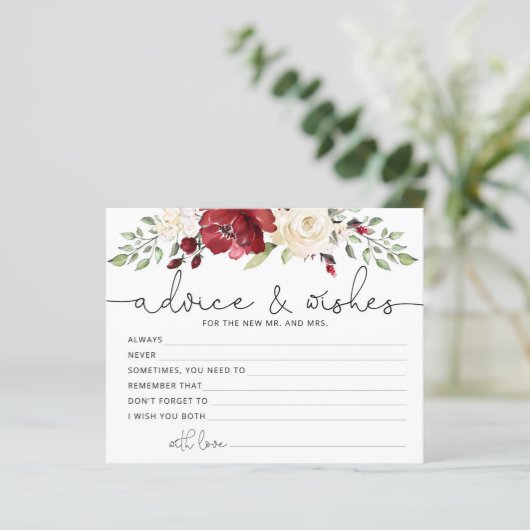 Advies van de Bourgogdal en wenskaart (Staand voorkant)