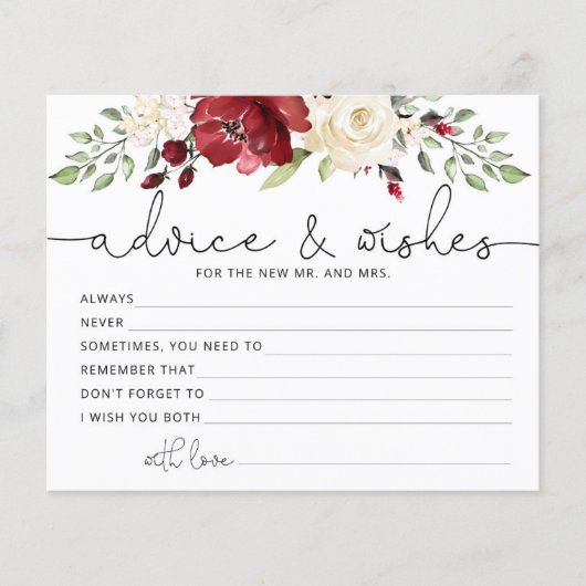 Advies van de Bourgogdal en wenskaart (Voorkant)