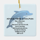 Advies van een Dolphin Acryl Ornament (Voorkant)