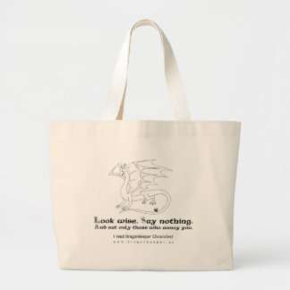 Advies van een draak grote tote bag