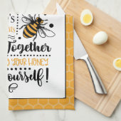 Advies van een Honeybee Theedoek (Quarter Fold)