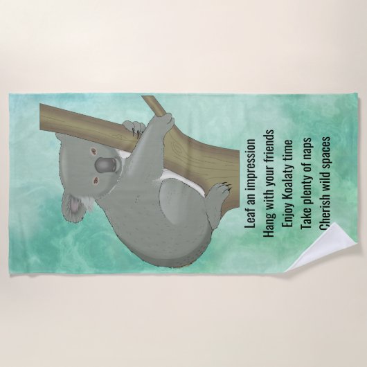 Advies van een Koala Design Beach Towel Strandlaken (Voorkant)