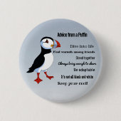 Advies van een Puffin Design Button (Voorkant)