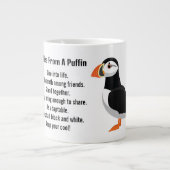 Advies van een Puffin Design Extra Grote Beker (Voorkant)
