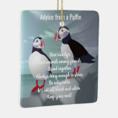 Advies van een Puffin Design Keramisch Ornament (Rechts)
