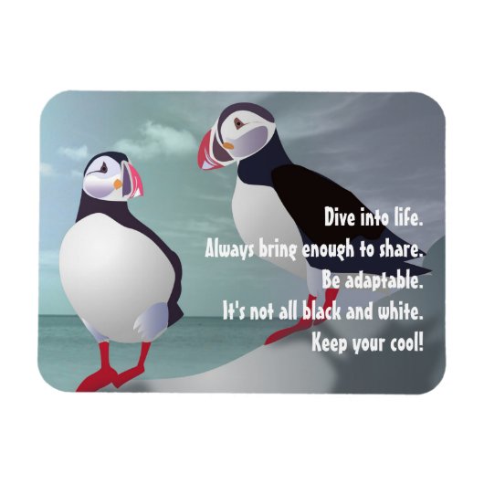 Advies van een Puffin Design Magnet Magneet (Horizontaal)