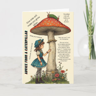 Advies van een Rups Alice in Wonderland Kaart