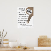 Advies van een sleuf ondersteboven poster (Keuken)