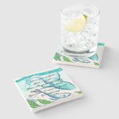 Advies van een walvissteenOnderzetter Stenen Onderzetter (Zijkant)