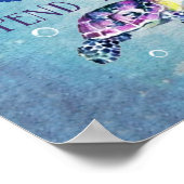 Advies van een Zee schildpad Poster (Hoek)