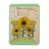 "Advies van een zonnebloem" Magnet Magneet (Verticaal)