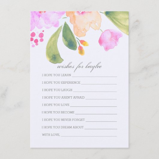 Advies van het Baby shower van de waterverf voor d (Voorkant)