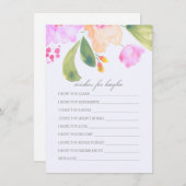 Advies van het Baby shower van de waterverf voor d (Voorkant / Achterkant)