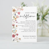 Advies van Wildflower kaart (Staand voorkant)