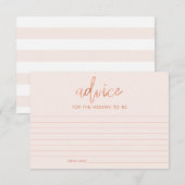 Advies voor aanstaande mama Chic Roze Gouden Baby  (Voorkant / Achterkant)