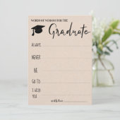 Advies voor de Afstuderen | Kraftpapier Kaart (Staand voorkant)