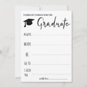 Advies voor de Afstuderen | Woorden van Wisdom Kaart (Voorkant)