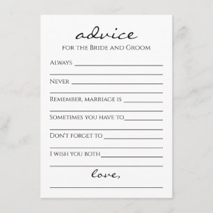 Advies voor de Bride & Groom-kaart Kaart