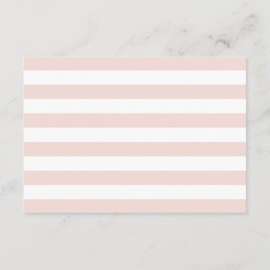 Advies voor de bride | Roze streep en blush Peony (Achterkant)