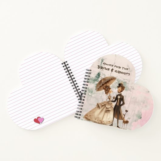 Advies voor de Bruid & Bruidegom Oud Vintagetype Notitieboek (Binnen)