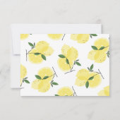 Advies voor de Bruid Citroen Hoofd Persoon Bruids Bedankkaart (Achterkant)