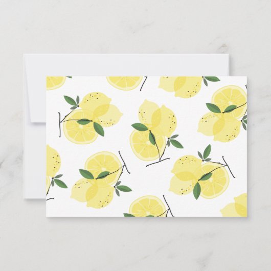 Advies voor de Bruid Citroen Hoofd Persoon Bruids Bedankkaart (Achterkant)