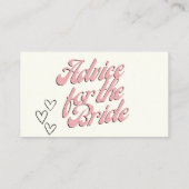 Advies voor de bruid Kaarten (Achterkant)