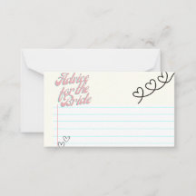 Advies voor de bruid Kaarten