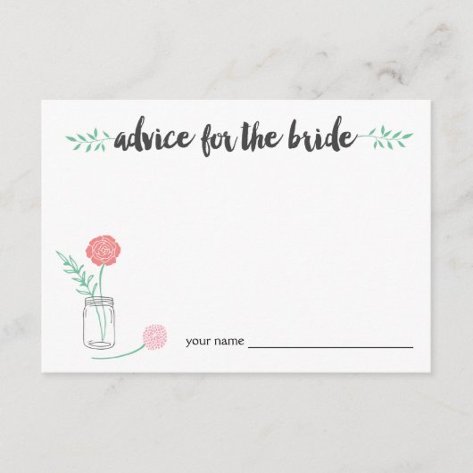 Advies voor de Bruid Kaarten | Botanische Metselwe (Voorkant)