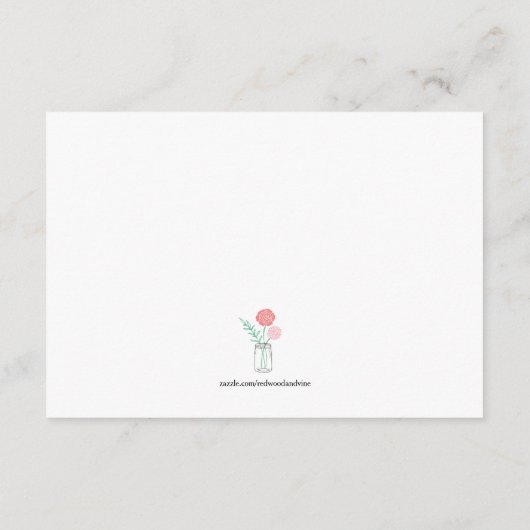 Advies voor de Bruid Kaarten | Botanische Metselwe (Achterkant)