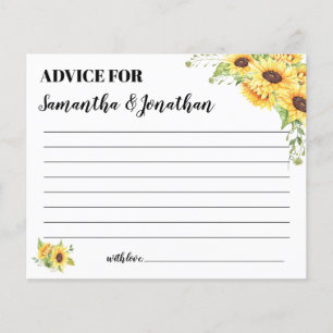Advies voor de Happy Couple Shower Sunflower Card Flyer