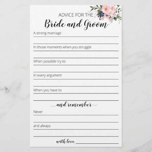 Advies voor de Kaart Bride en Groom (Voorkant)