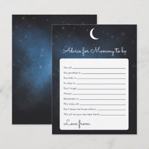 Advies voor de mammie-om-Baby shower-game-kaart Kaart