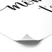 Advies voor de moeder als Baby shower-Kaart Foto Afdruk (Hoek)