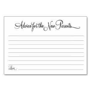 Advies voor de nieuwe ouders kaart