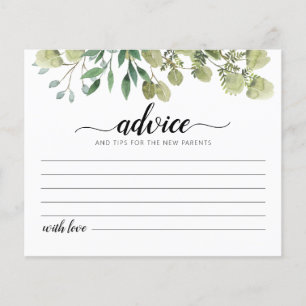 Advies voor de Nieuwe Ouders Kaart Baby Shower fee