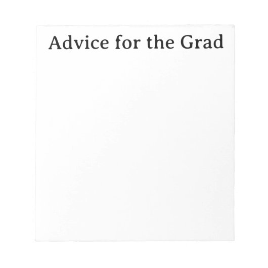 Advies voor het Afstudeerder Notitieblok (Voorkant)