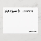 Advies voor het Afstuderen moderne rustieke houtro Briefkaart (Achterkant)