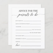 Advies voor het ouderschapsspel (Voorkant / Achterkant)