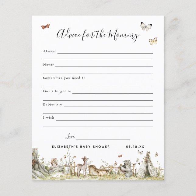 Advies voor mama | BABY SHOWER (Voorkant)