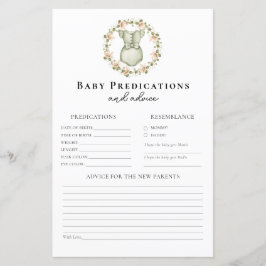 Advies voor ouders Boho Girl Baby Shower-spel