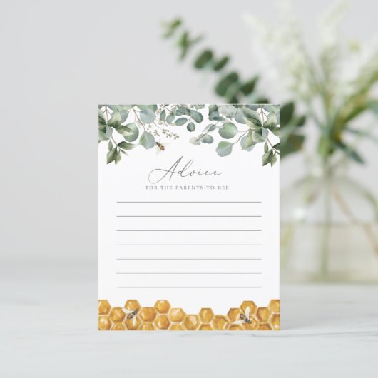 Advies voor Ouders: Greenery Baby shower Game (Staand voorkant)