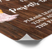 Advies voor Ouders om Cowgirl Baby shower teken te Poster (Hoek)