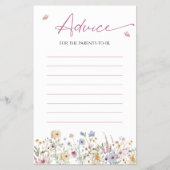 Advies voor ouders Zachte Pastel Wilde Bloem Flyer (Voorkant)