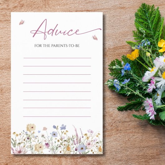 Advies voor ouders Zachte Pastel Wilde Bloem Flyer